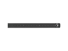 Měřítko ocelové tenké 500x25x1 mm EC I BLACK COAT, vhodné pro kalibrace KINEX