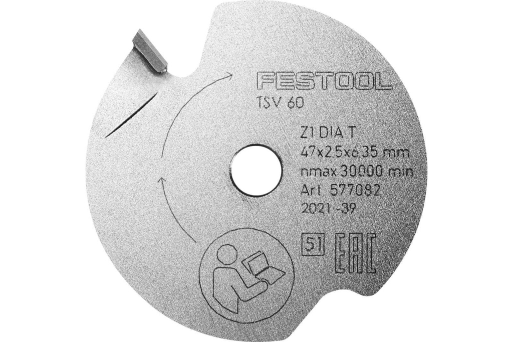 Festool DIA 47x2,5x6,35 T1 - Předřezávací pilový kotouč