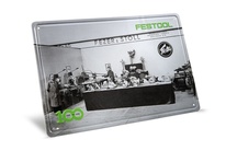 Plechová cedule s retro veletržním stánkem 100 let MES-FT2 100Y Limited Edition