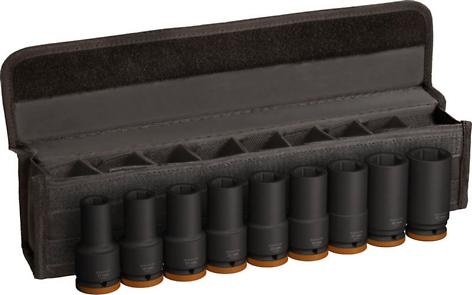 Nástavce pro rázové utahováky,Sada PRO Impact Socket Set, ¾″, prodloužené, 9 ks