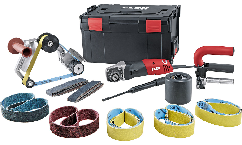 FLEX – BSE 14-3 INOX Set –  Saténovací stroj