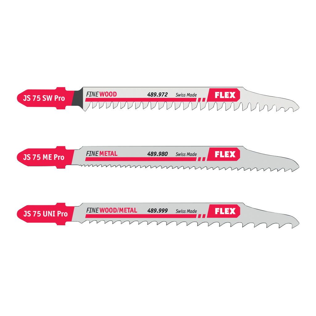 FLEX – JS 75 Pro Set VE 3 –  List přímočaré pily