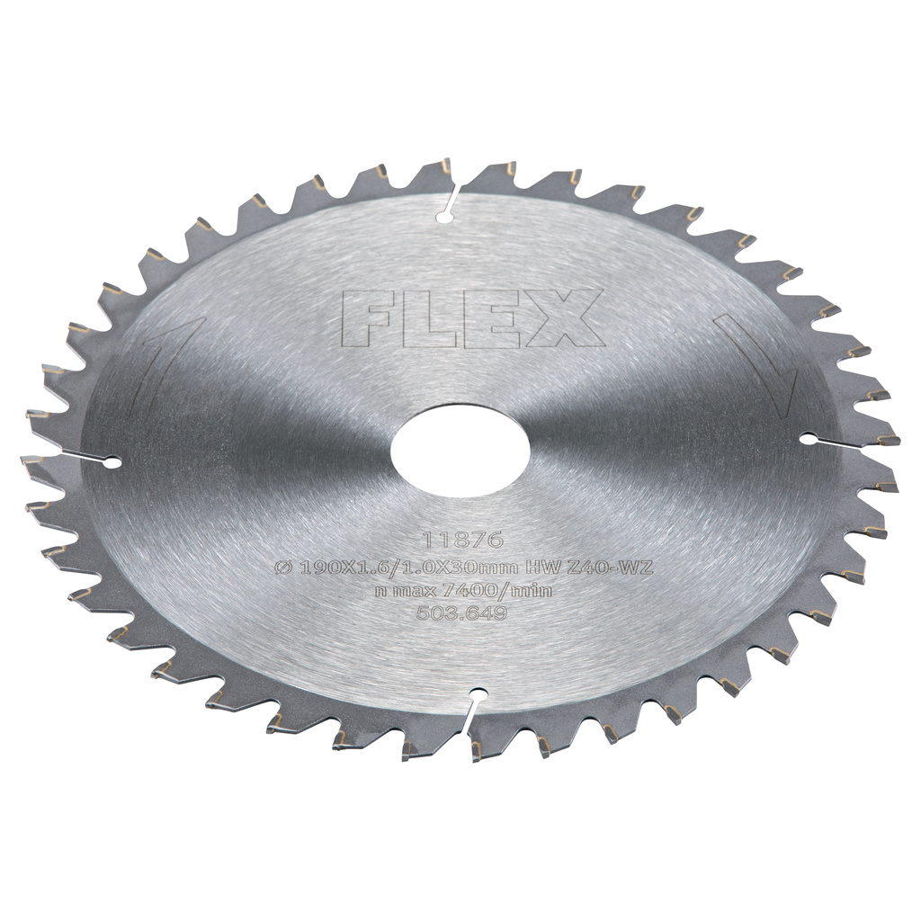 FLEX – D190x1,6/1,0x30 HW Z40/15° WZ –  Pilový kotouč