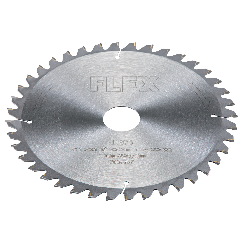 FLEX – D190x1,6/1,0x30 HW Z40/5° WZ –  Pilový kotouč
