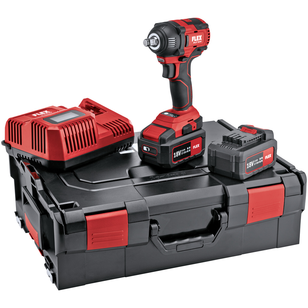 FLEX – IW 1/2" 18.0-EC/5.0 Set –  Aku rázový utahovák