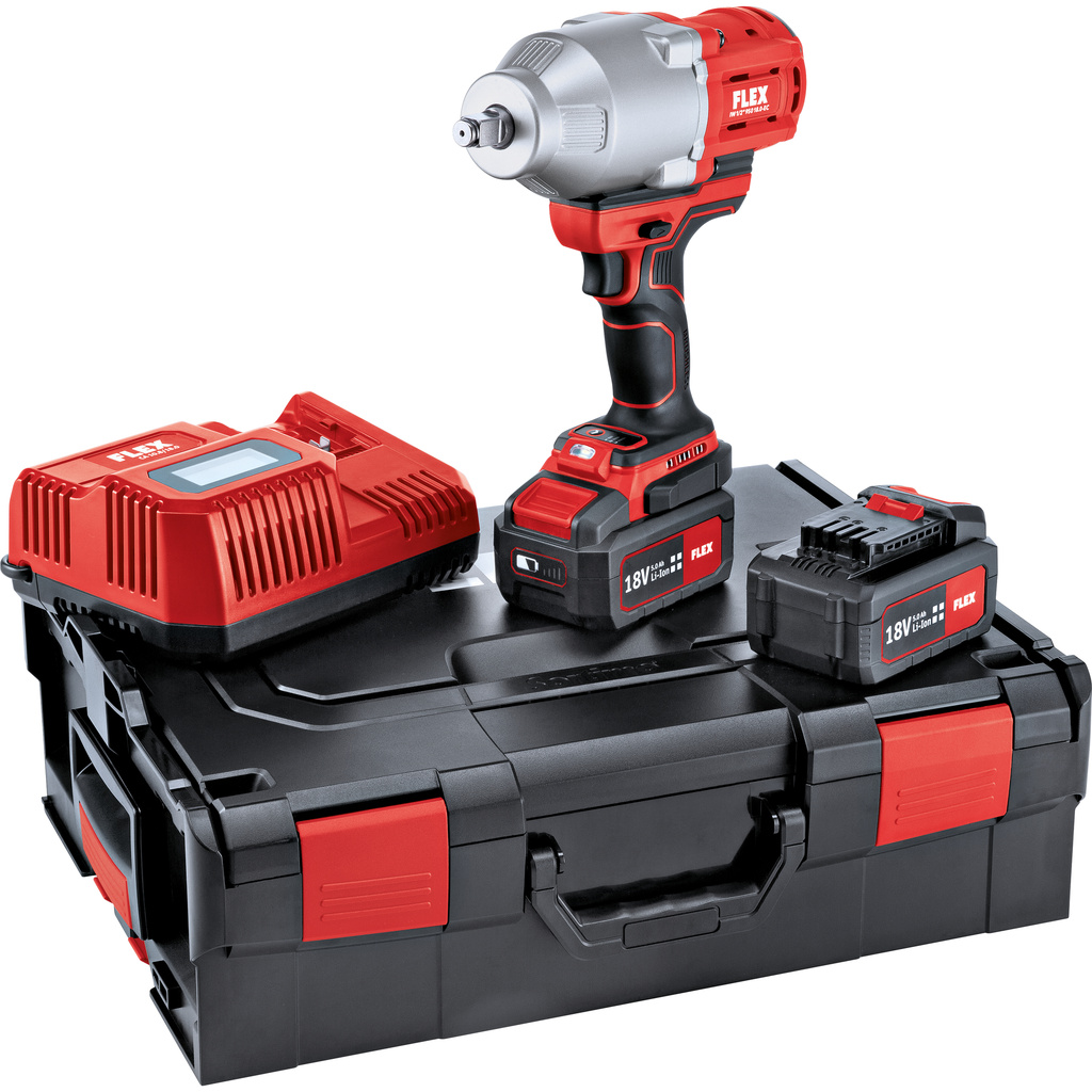 FLEX – IW 1/2" 950 18.0-EC 5.0/Set –  Aku rázový utahovák