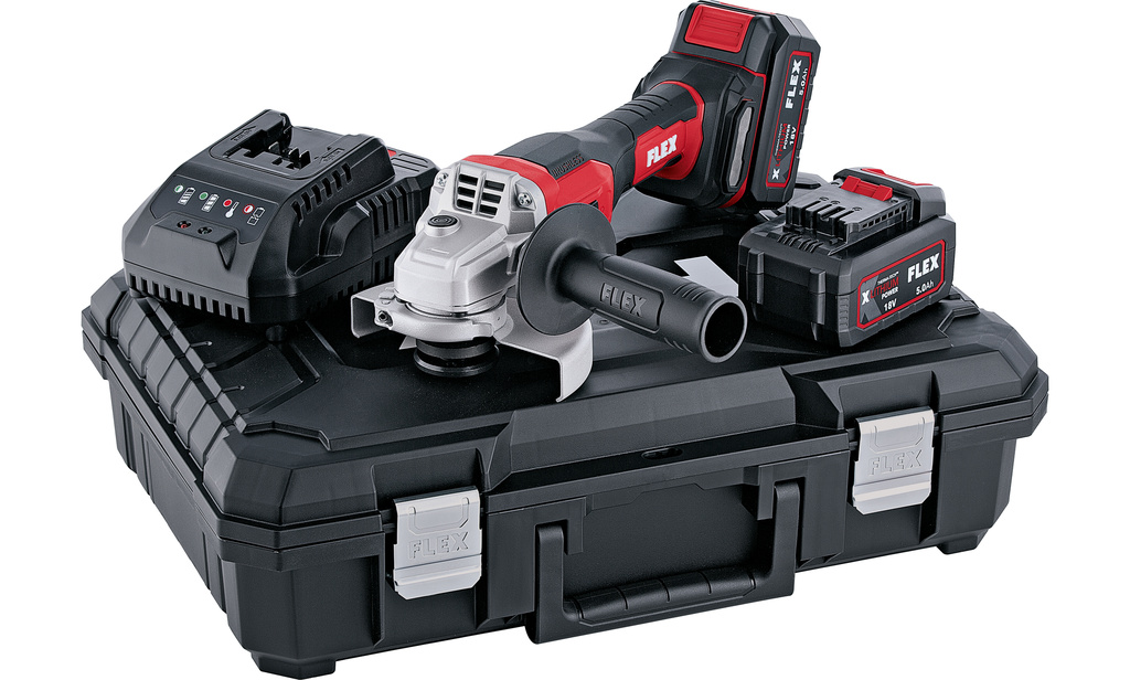 FLEX – L 125 18.0-EC LD/5.0 Set –  Aku úhlová bruska