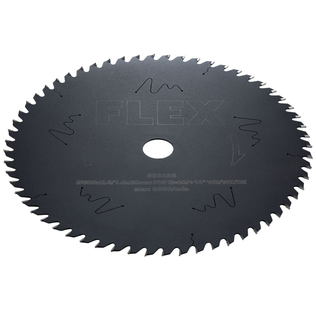 FLEX – D305x2,4/1,6x30 HW Z=60/+10° WZ/WZ/DZ  –  Pilový kotouč