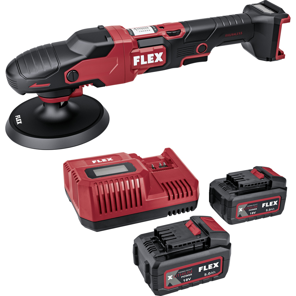 FLEX – PE 150 18-EC Set  –  Aku leštička
