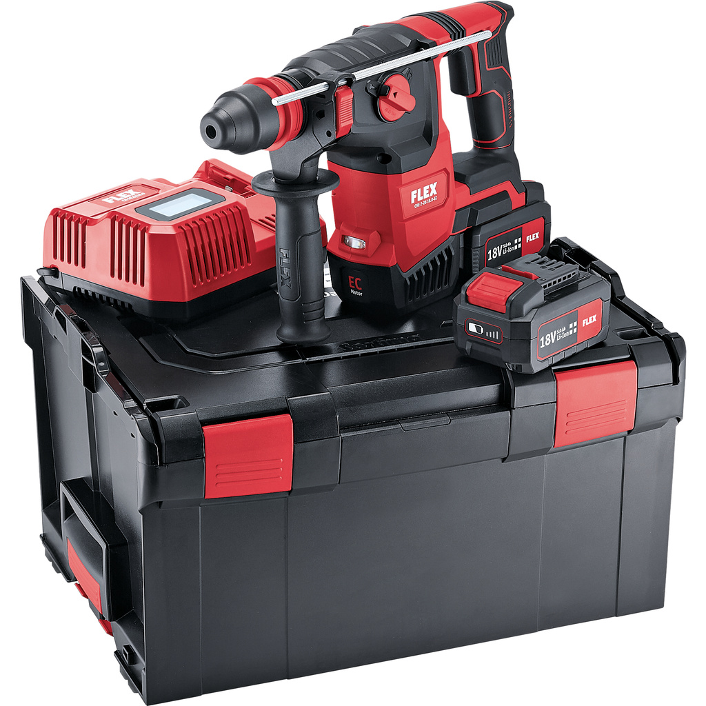 FLEX – CHE 2-26 18.0-EC/5.0 Set –  Aku vrtací kladivo