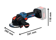 Akumulátorová úhlová bruska s X-LOCK EXWX18V-15S