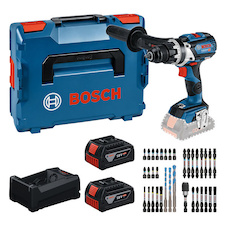 Sada nářadí: GSR 18V-110 C + 2× GBA 5.0Ah + GAL 12V/18V-80 + sada bitů