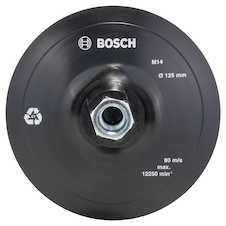 Pryžová brusná deska pro úhlové brusky, suchý zip, 125 mm
