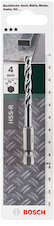 Spirálový vrták do kovu HSS-R, DIN 338 se 1/4" šestihrannou stopkou D = 4,0 mm; L = 87 mm