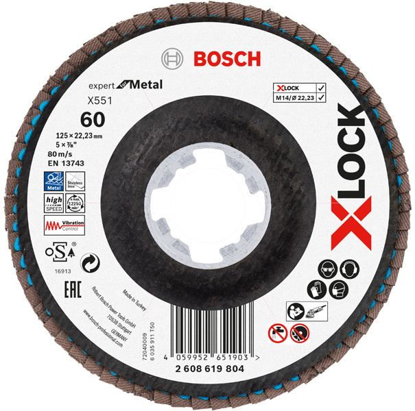 Lamelový brusný kotouč X551 Expert for Metal s upínáním X-LOCK