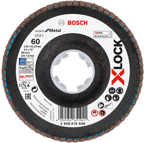 Lamelový brusný kotouč X551 Expert for Metal s upínáním X-LOCK