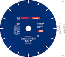 Karbidový řezací kotouč EXPERT Multi Material, 230 × 22,23 mm