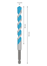 Vrták EXPERT HEX-9 Multi Construction, 11 × 90 × 150