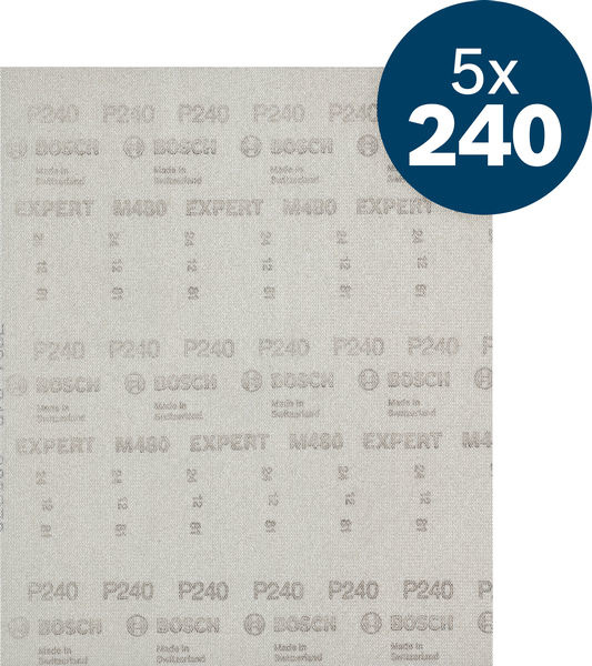 Brusná mřížka EXPERT M480 pro vibrační brusky 230 × 280 mm, G240, 5 ks