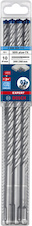 Vrtáky do kladiv EXPERT SDS plus-7X, 10 × 200 × 265 mm, 10 ks