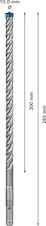 Vrtáky do kladiv EXPERT SDS plus-7X, 10 × 200 × 265 mm, 10 ks