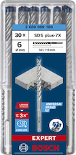 Vrták do kladiv EXPERT SDS plus-7X, 6 × 50 × 115 mm, 30 ks