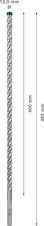 Vrták do kladiv EXPERT SDS plus-7X, 12 × 400 × 465 mm
