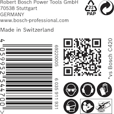 Brusný papír EXPERT C470 s více otvory pro vibrační brusky 125 mm, G 240 50 ks