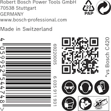 Brusný papír EXPERT C470 s více otvory pro vibrační brusky 150 mm, G 60 50 ks