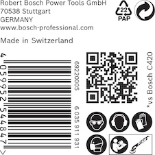 Brusný papír EXPERT C470 s 19 otvory pro brusky na sádrokarton 225 mm, G 40, 25 ks