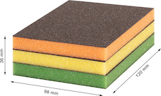 Brusný talíř EXPERT S473, 98 × 120 × 13 mm, S, J, VJ, 3 ks