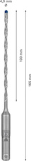 Vrták do kladiv EXPERT SDS plus-7X, 4 × 100 × 165 mm