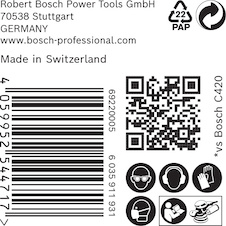 Brusný papír EXPERT C470 s více otvory pro vibrační brusky 125 mm, G 320 50 ks