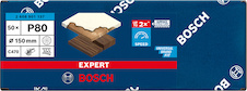 Brusný papír EXPERT C470 s více otvory pro vibrační brusky 150 mm, G 80 50 ks