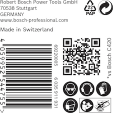 Brusný papír EXPERT C470 s více otvory pro vibrační brusky 150 mm, G 80 50 ks