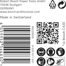 Brusný papír EXPERT C470 s více otvory pro vibrační brusky 150 mm, G 400 50 ks