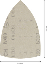 Brusné mřížky EXPERT M480 pro multifunkční brusky 100 × 150 mm, P320, 10 ks