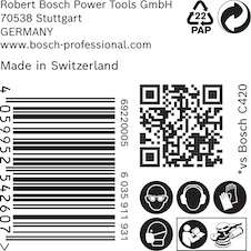 Brusný papír EXPERT C470 s 6 otvory pro vibrační brusky 150 mm, G 180, 50 ks
