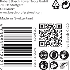 Brusné papíry EXPERT C470 s 6 otvory pro excentrické brusky 150 mm, P320, 50 ks