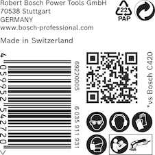 Brusný papír pro delta brusky EXPERT C470 93 mm, G 400, 50 ks