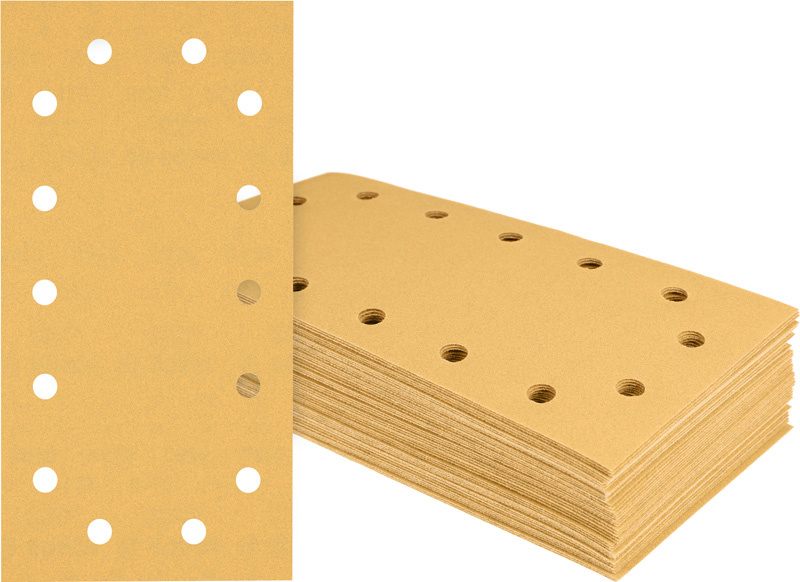 Brusný papír EXPERT C470 se 14 otvory pro vibrační brusky 115 × 230 mm, G 80, 50 ks