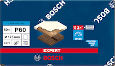 Brusné papíry EXPERT C470 bez otvorů pro úhlové brusky a vrtačky 125 mm, P60, 50 ks
