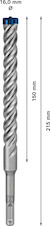 Vrták do kladiv EXPERT SDS plus-7X, 16 × 150 × 215 mm