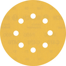 Brusný papír EXPERT C470 s 8 otvory pro vibrační brusky 125 mm, G 400, 5 ks