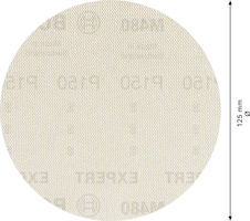 Brusná mřížka EXPERT M480 pro vibrační brusky 125 mm, G 150 5 ks