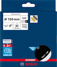 Univerzální brusný podložný talíř EXPERT Multihole, 150 mm, měkký