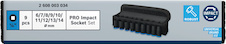 PRO Impact Socket Set, ¼″, standardní, 9 ks
