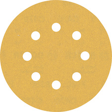 Brusný papír EXPERT C470 s 8 otvory pro vibrační brusky 125 mm, G 180, 5 ks