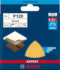 Brusný papír pro delta brusky EXPERT C470 93 mm, G 120, 5 ks