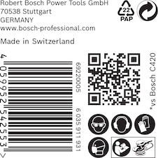 Brusný papír EXPERT C470 s 6 otvory pro vibrační brusky 150 mm, G 40, 50 ks